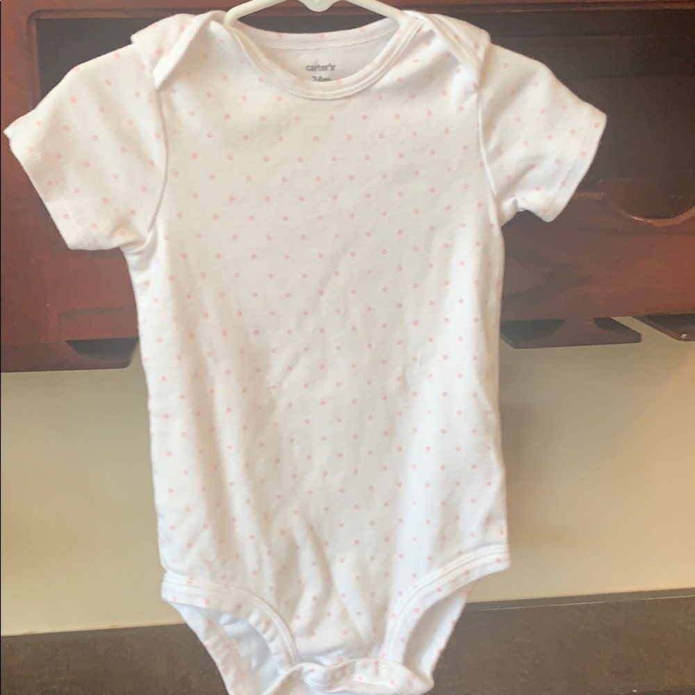 Pink and white 24month one piece